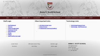 Staff - Anna C. Scott School