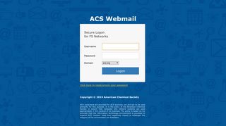 ACS Webmail - American Chemical Society