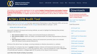 2019 Audit Tool - yourACSA.ca
