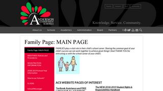 Family Page: MAIN PAGE – for Parents – Anderson Community ...