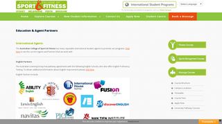Education & Agent Partners | International Student Fitness Course ...