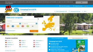 CampingCard ACSI | Inexpensive camping in the low season