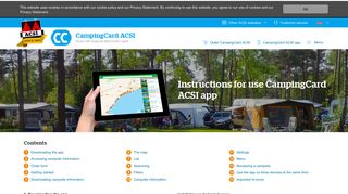 Guide | Detailed explanation | CampingCard ACSI app