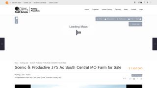 Scenic & Productive 375 Ac South Central MO Farm for Sale| Hunting ...