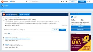 Can't find my admission ticket on new ACT system : ACT - Reddit