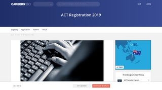 ACT Registration 2018 – ACT Login Window Available here