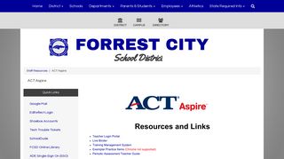 Forrest City School District - ACT Aspire