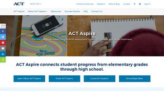 ACT Aspire - Measure Student Readiness in Grades 3 Through 10 | ACT