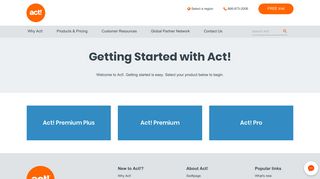 Getting Started with Act! Premium & Act! Premium Cloud