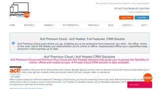 Act! Premium Cloud | Act! Hosted Cloud CRM Solutions