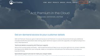 Act! Premium in the Cloud | Act Today
