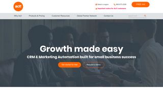 CRM & Marketing Automation Built for Small Business Success - Act!