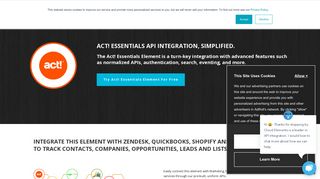 Act! Essentials API | Cloud Elements | API Integration | iPaaS