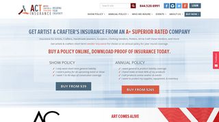 ACT Insurance: Artist and Craft Show Liability Insurance