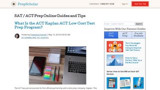 What Is the ACT Kaplan ACT Low Cost Test Prep Program?