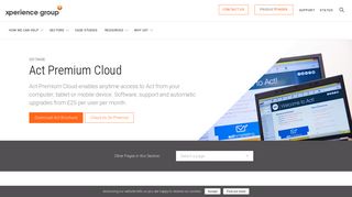 Act Premium Cloud | Act Cloud | Act in the Cloud ... - Xperience Group