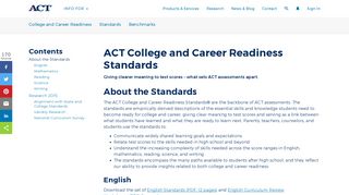 Standards - ACT