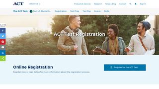 Registration for the ACT Test - Non US Students | ACT