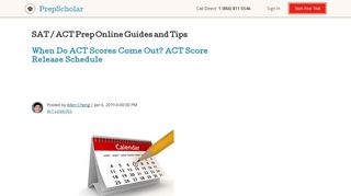 When Do ACT Scores Come Out? ACT Score Release Schedule