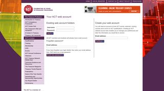 Your ACT web account | The Association of Corporate Treasurers