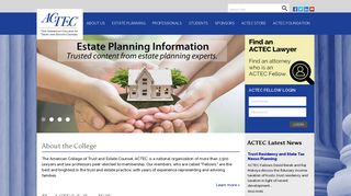 The American College of Trust and Estate Counsel: ACTEC