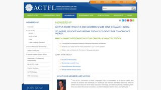 Membership | American Council on the Teaching of Foreign ... - actfl
