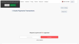 Actinic Payments Transactions - Oxatis