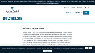 Employee Login-Atlantic Capital Bank
