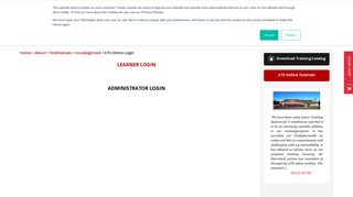 ATS Online Login - Action Training Systems