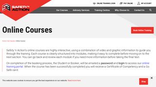 Online Courses | Safety 'n Action