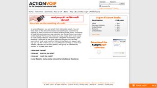 More info on the reselling of credit - Actionvoip | cheap calls all over ...