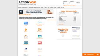 Actionvoip | buy credits here