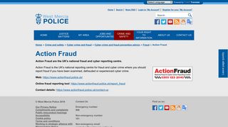 West Mercia Police - Action Fraud