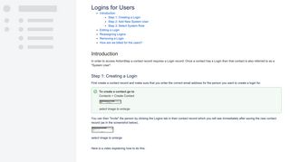 Logins for Users - User Guide - Knowledge Base - Actionstep User ...