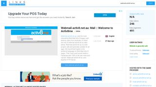 Visit Webmail.activ8.net.au - Mail :: Welcome to Activ8me.
