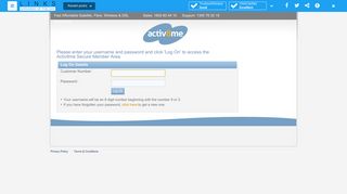 Activ8me Secure Member Area - Login - Website analytics by ...
