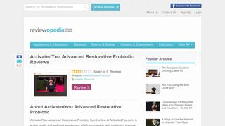 ActivatedYou Advanced Restorative Probiotic Reviews - Legit or Scam?