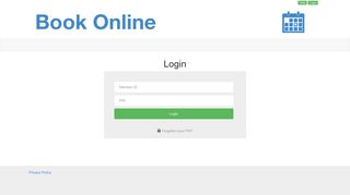 Login - Connect Online Booking System