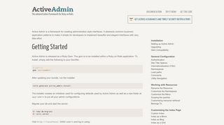 Documentation - Active Admin | The administration framework for ...