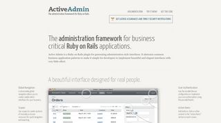 Active Admin | The administration framework for Ruby on Rails
