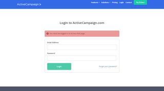 Login to Activecampaign.com