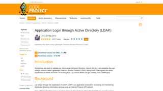 Application Login through Active Directory (LDAP) - CodeProject