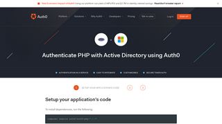 Authenticate PHP with Active Directory - Auth0