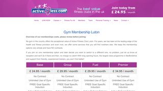Gym Membership Luton - Active Fitness Club Luton - Active4Less