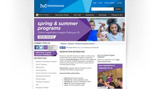 Mississauga.ca - Residents - Register for Recreation Programs