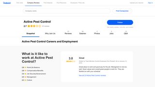 Active Pest Control Careers and Employment | Indeed.com