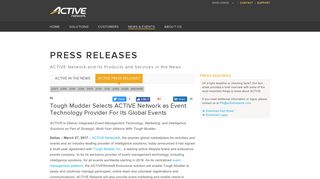 Tough Mudder Selects ACTIVE Network as Event Technology ...