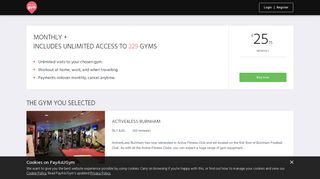214 Gyms Accessible with Monthly+ Pass for Active4Less Burnham