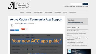 Active Captain Community app support - Sailfeed