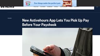 New Activehours App Lets You Pick Up Pay Before Your Paycheck